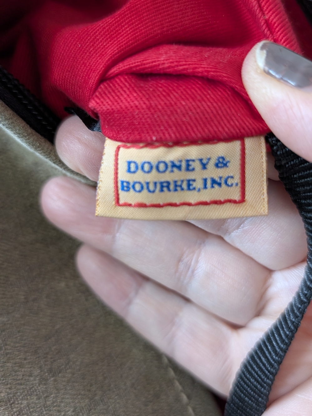Dooney & Bourke Signature Monogram Canvas Hobo Bag